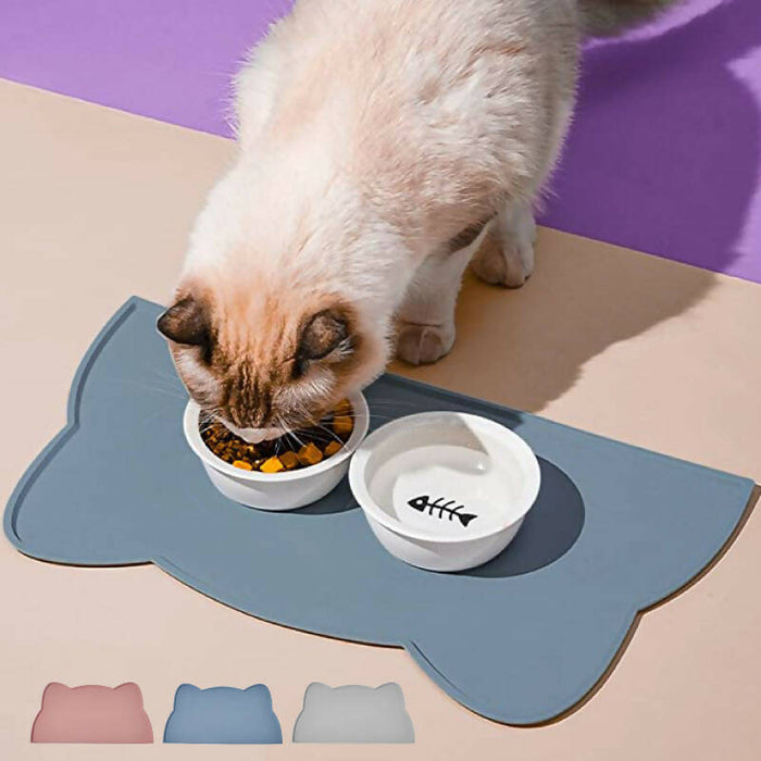 HOCC - Cat Silicone Spill Free Placemat│Waterproof│Anti-spill Placemat for Cats and Dogs│Mat