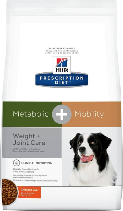 Hill's Prescription Diet Metabolic + Mobility Weight & Joint Care Chicken Flavor Dry Dog Food