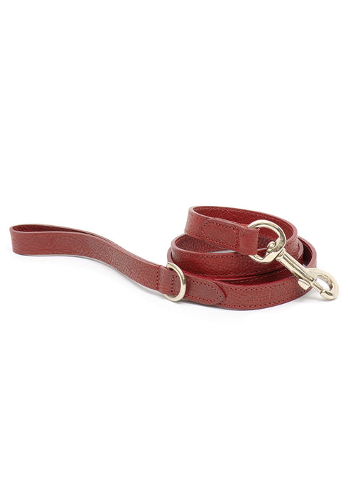 Mutts and Hounds Leather Dog Leash - Grape