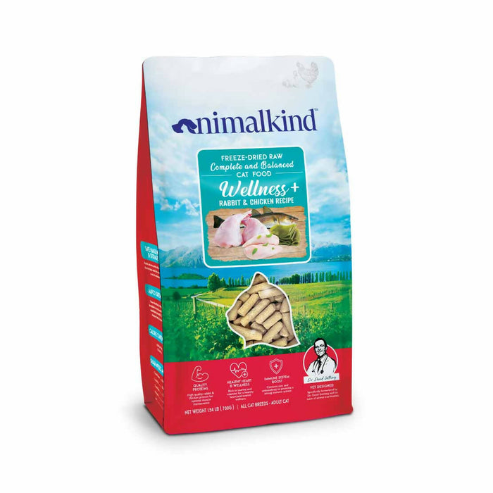 Animalkind - Wellness+ Rabbit & Chicken Freeze-dired Raw CAT Food