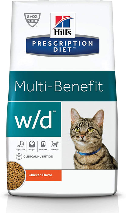 Hill's Prescription Diet w/d Multi-Benefit with Chicken Dry Cat Food