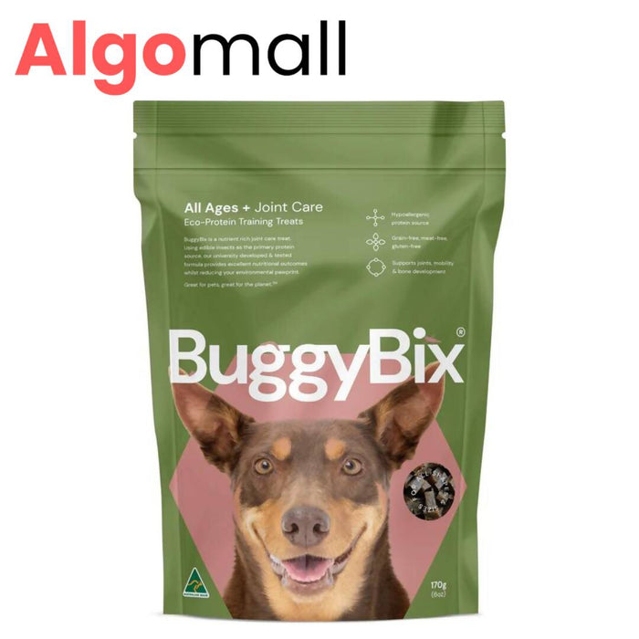 BuggyBix - Dried Treats For Dogs - All Ages + Joint Care Eco-Protein Training Treats - 170g